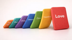 Avi Liran speaking on how asking for help deepens relationships and reveals true friends